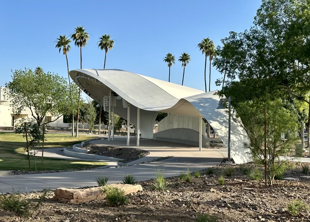 The newly renovated Scottsdale Civic Center pavilion